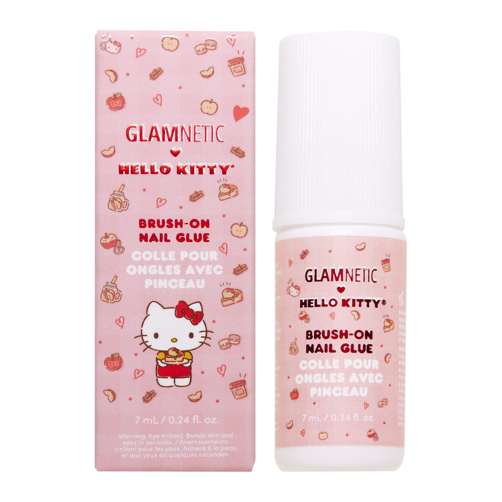 Glamnetic Hello Kitty cola uñas con aplicador pincel para aplicación precisa