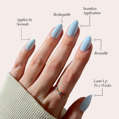 Glamnetic Set de 30 uñas, 15 tallas: ajuste personalizado para cada dedo.