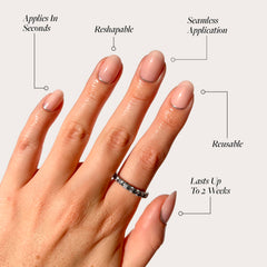 Kit Glamnetic con 30 uñas en 12 tallas para ajuste personalizado