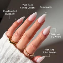 Glamnetic Kit Uñas 30 unidades en 15 tallas para ajuste personalizado