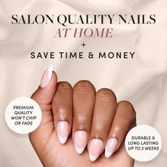 Conjunto Glamnetic All Time Love con 30 uñas y pegamento para aplicación rápida