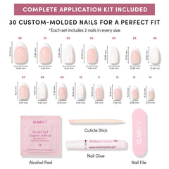Glamnetic Kit completo de uñas con accesorios incluidos para aplicación rápida