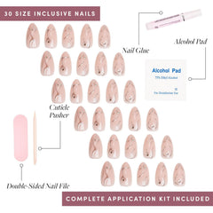 Kit Glamnetic Astro, 30 ongles avec colle et accessoires inclus
