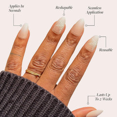 Glamnetic Snowdrift: durabilidad de hasta 2 semanas con cuidado básico.