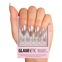 Glamnetic Stardust uñas holográficas para un look deslumbrante y duradero.