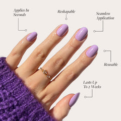 Glamnetic Uñas Lilac destacan durabilidad de hasta dos semanas