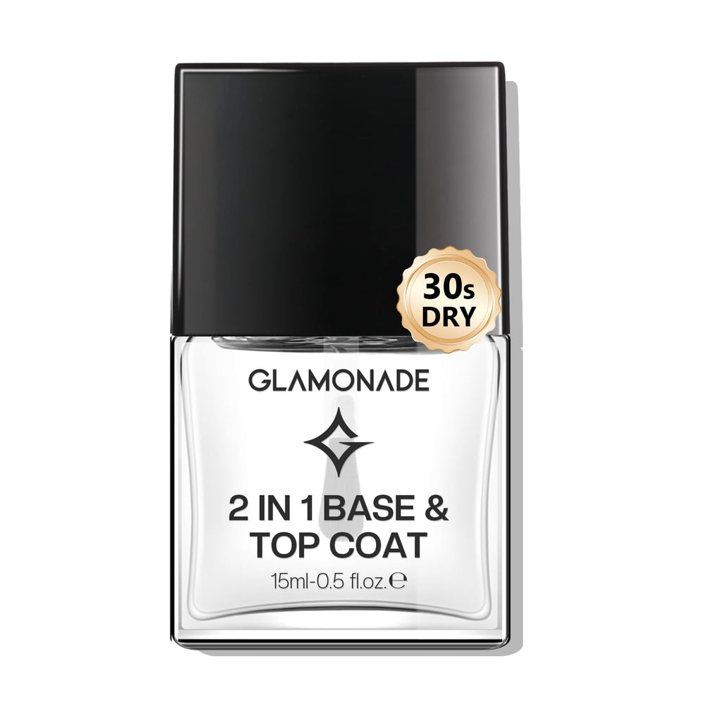 Glamonade base capa superior esmalte claro aplicación suave y brillo duradero