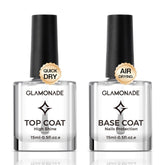 Glamonade clear base coat provides stronger adhesion and smooth foundation