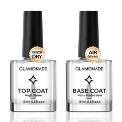 Glamonade clear base coat provides stronger adhesion and smooth foundation