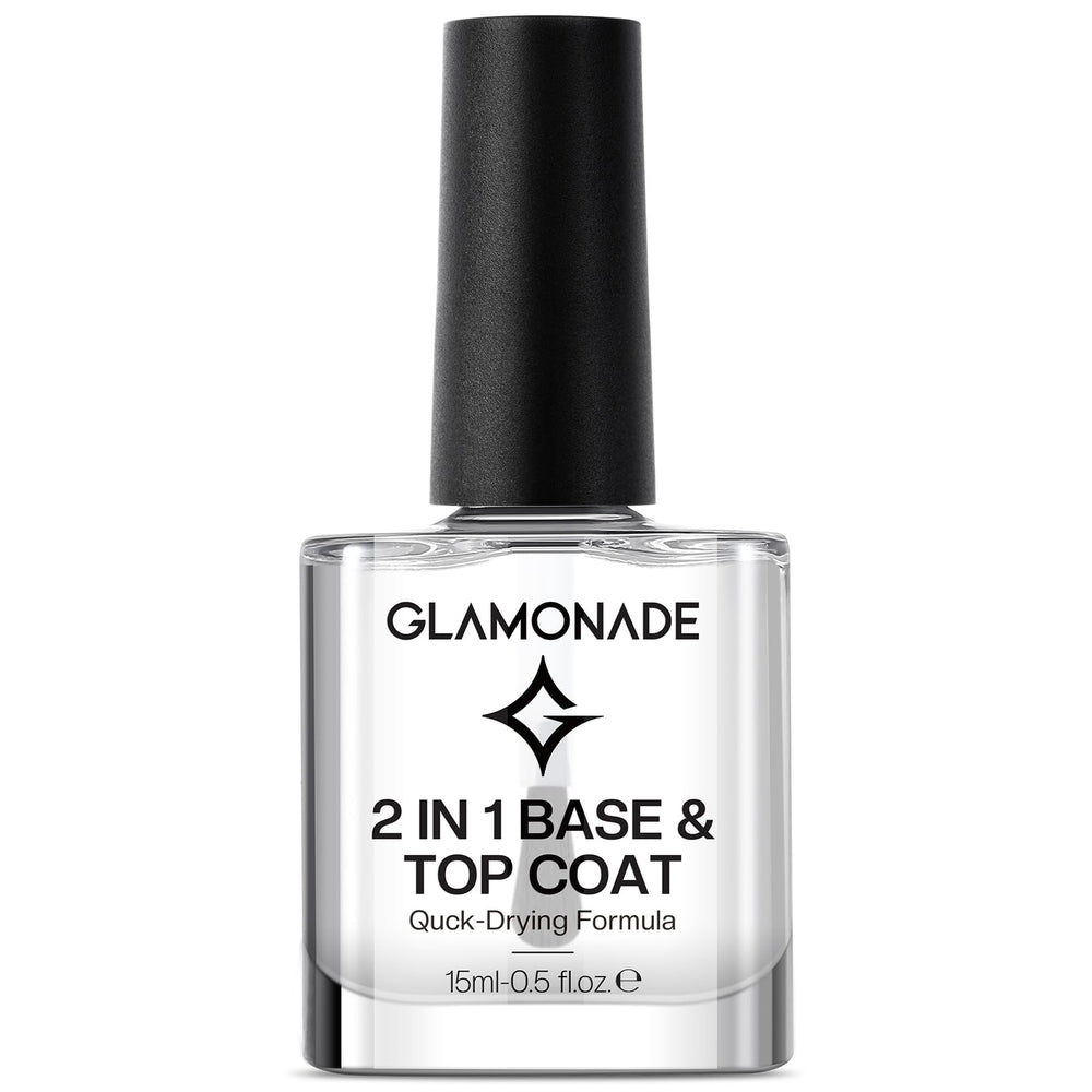Glamonade Base Top Coat: base y brillo que protege la uña y prolonga el color.
