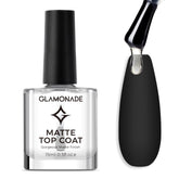 Glamonade Capa Mate Transparente: acabado suave para cualquier esmalte.
