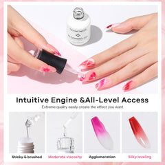 Glamonade Blooming Gel, diseño acuarela para combinaciones de color