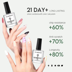 Glamonade protective base coat shields nails for durable wear
