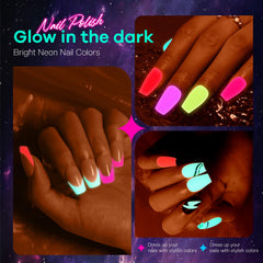 Glamonade Neon rosa, botella llamativa para nail art festivo.