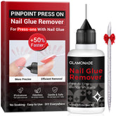 Glamonade quitapegamento para uñas postizas con punta de aguja, aplicación precisa.