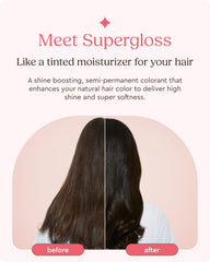 Glaze Supergloss tono castano natural medio: realza color y suavidad.