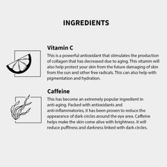Gle Skincare Serum Ojos Cafeína con antioxidantes, ayuda a reducir la hinchazón.