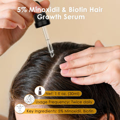 Glemme suero biotina: aplicación suave para crecimiento natural del cabello.
