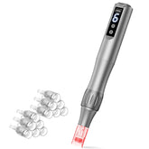 Rodillo microagujas Glemme 0.25 mm portátil, ideal para uso en casa.