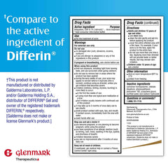 Glenmark Therapeutics Adapalene Gel 0.1% tubo de 45 g: práctico para el cuidado facial.