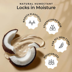 Textura ligera de glicerina 100% orgánica para uso diario en piel y cabello.