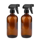 GLING botella rociadora de vidrio ambar 16 onzas, ideal para soluciones de limpieza seguras y potentes