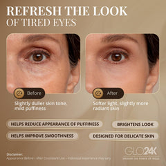 GLO24K dispositivo portátil recargable para ojos, en casa o viaje.