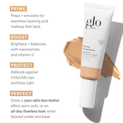 Glo Skin Beauty cobertura sutil para tono parejo durante el día.