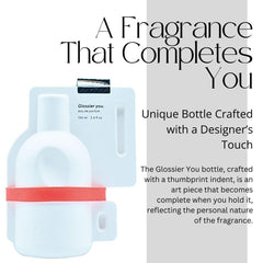 Glossier You EDP XL 100 ml, etiqueta frontal que sugiere elegancia minimalista.