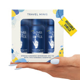 Gloves In A Bottle travel-size bottle for on-the-go skin hydration.