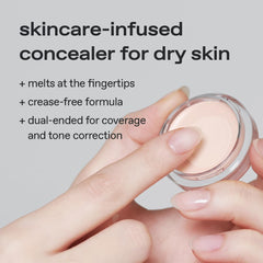 Glow Concealer textura liviana que se funde con la piel.