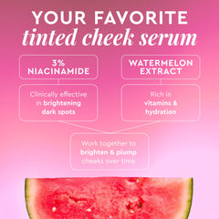 Textura ligera de Glow Recipe Niacinamide Dewy Flush se funde con la piel.