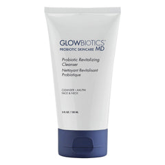 Glowbiotics nettoyant probiotiques revitalisant – bouteille, texture gel hydratante pour nettoyage en douceur.