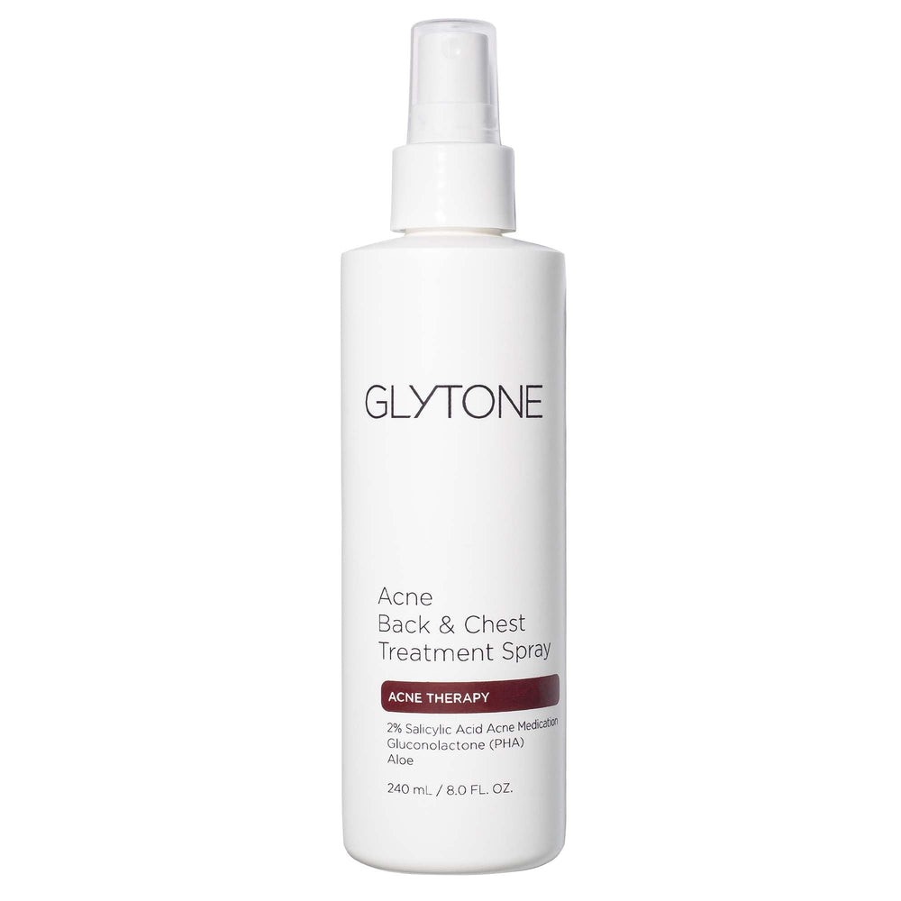 GLYTONE atomizador para espalda facilita la aplicación del tratamiento de acné.