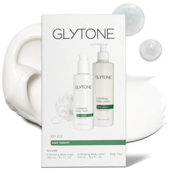 Glytone KP Kit: Ducha exfoliante para suavizar piel seca.