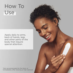 Glytone loción exfoliante, piel suave e hidratada tras la aplicación