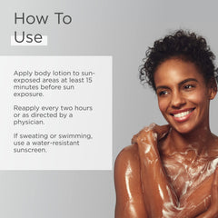 GLYTONE lotion corps SPF15 – protection UV légère pour activités quotidiennes.