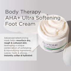 GLYTONE Crème Pieds - action exfoliante révélant une peau plus douce.