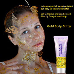 Aplicación con dedo de Go Ho Glitter facilita acabado suave.