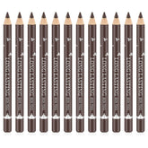 Go Ho lapices cejas marrón oscuro, set de 12 piezas para color duradero.