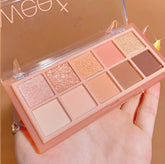 Go Ho Paleta sombras 10 colores mate para difuminar ojos