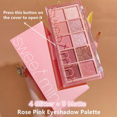 Go Ho paleta sombras tonos rosados para looks suaves y elegantes.