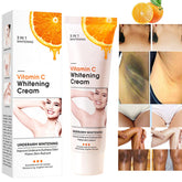 Go Ho Vitamina C crema blanqueadora en frasco para uso diario ilumina la piel