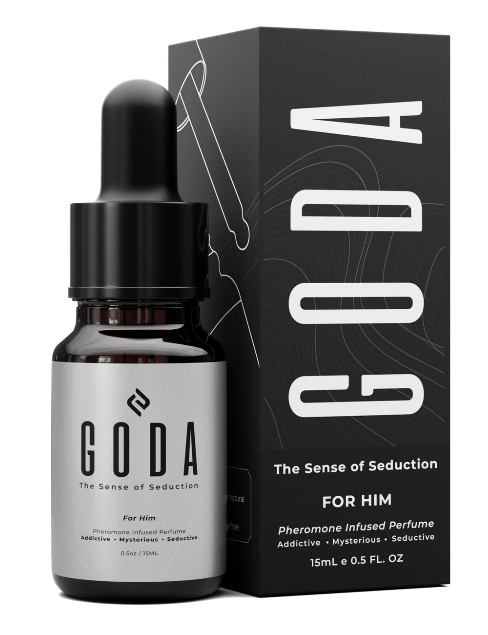 GODA Feromonas Colonia para uso diario con aroma cítrico y lavanda que mejora la presencia.