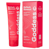Goddess Maintenance Biotech Blowout mascarilla restauradora en uso mejora fortaleza y brillo.