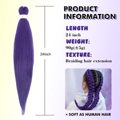 Goddesty extensiones púrpura resistentes al desvanecimiento para estilos vibrantes.