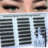 Goddvenus kit de agrupaciones wispy mixtas para volumen natural y personalizable