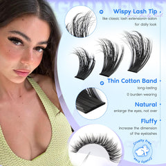 Goddvenus pestañas wispy 12mm para acabado ligero y natural