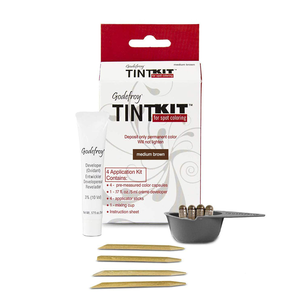 Godefroy kit profesional retoque raíces cubre canas con precisión.