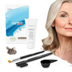 Godefroy kit-tinte-cabello-20-aplicaciones, cobertura de canas con acabado natural